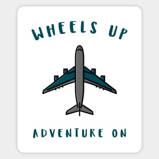 wheels up adventure on Sticker